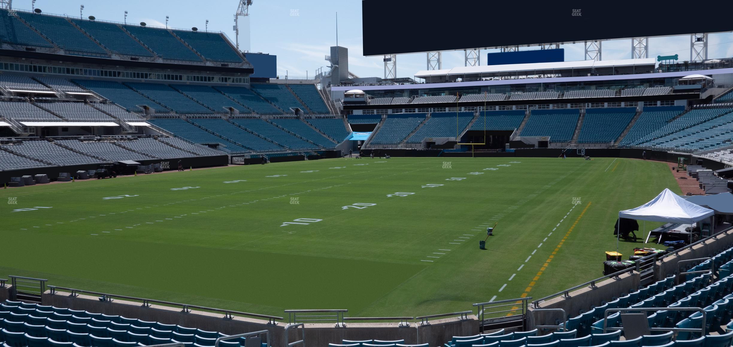 Seating view for EverBank Stadium Section 119