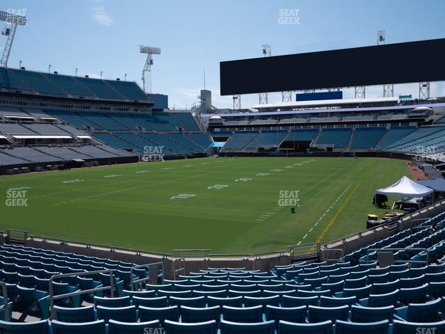 Seating view for EverBank Stadium Section 119