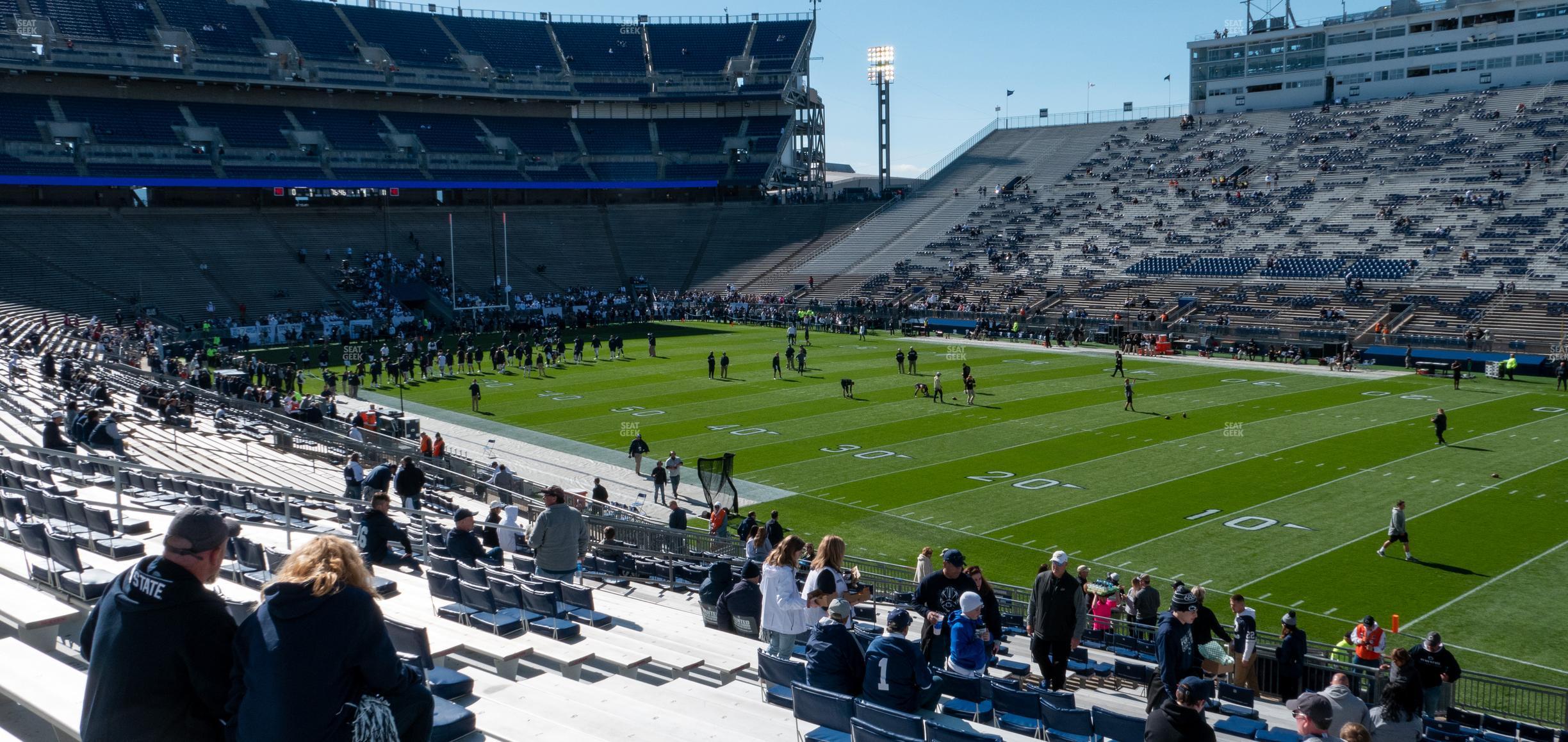 Seating view for Beaver Stadium Section East J