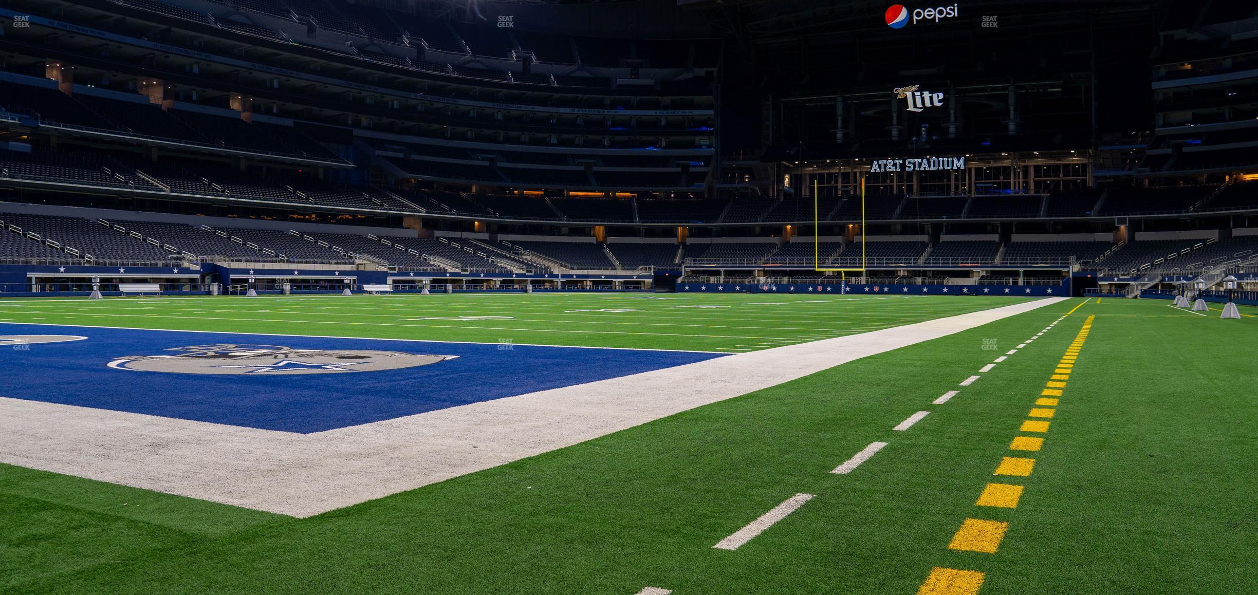 Seating view for AT&T Stadium Section Event Level Suite 7