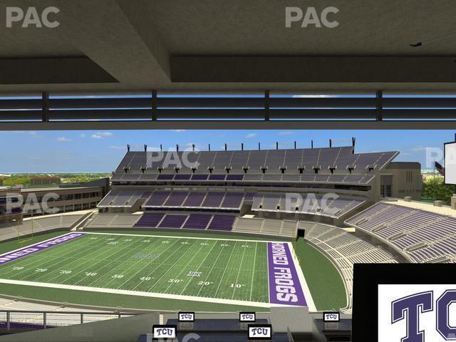 Seating view for Amon G. Carter Stadium Section Loge Box 326