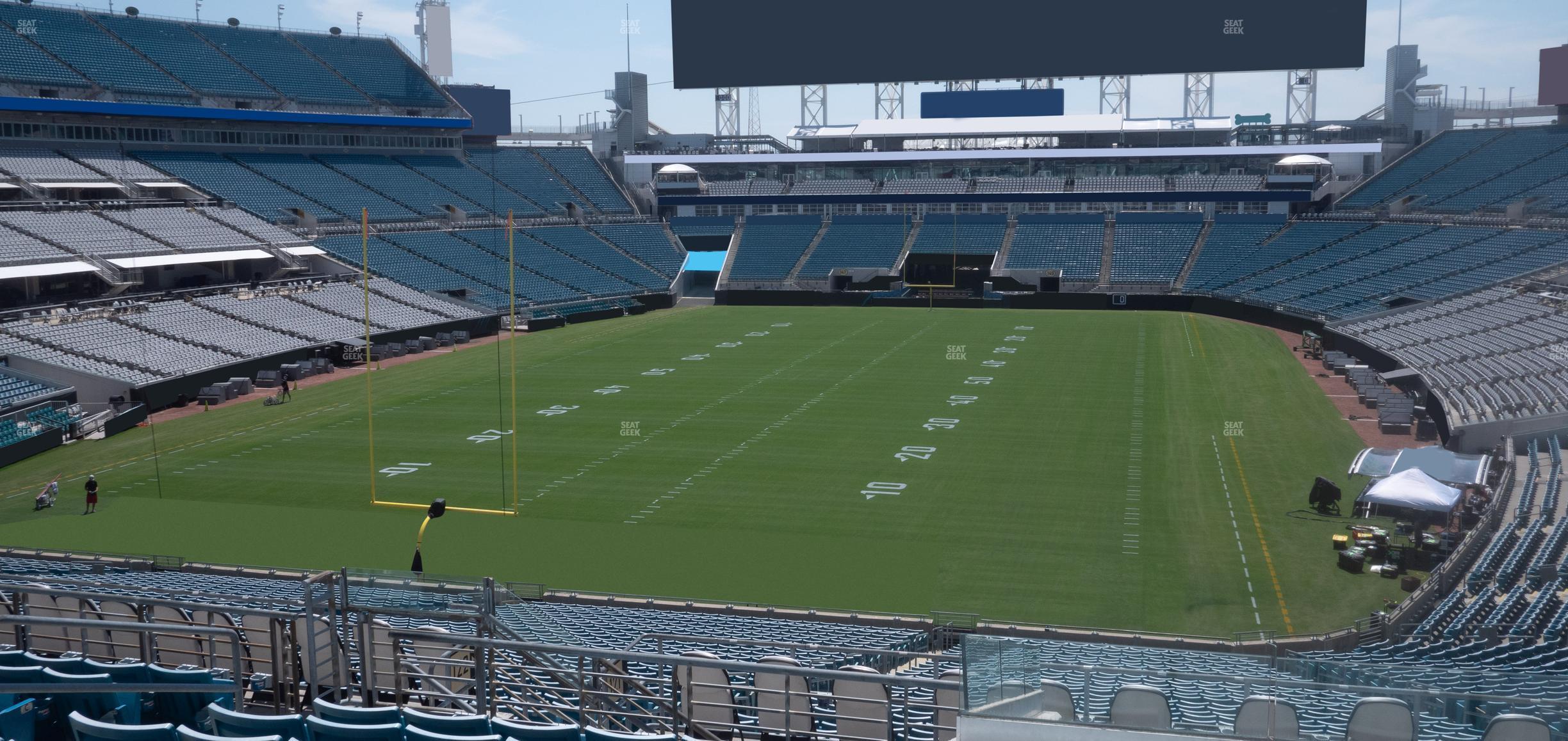 Seating view for EverBank Stadium Section 221