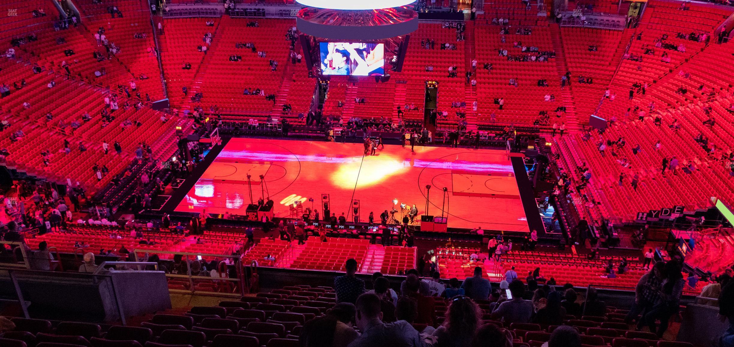 Seating view for Kaseya Center Section 324