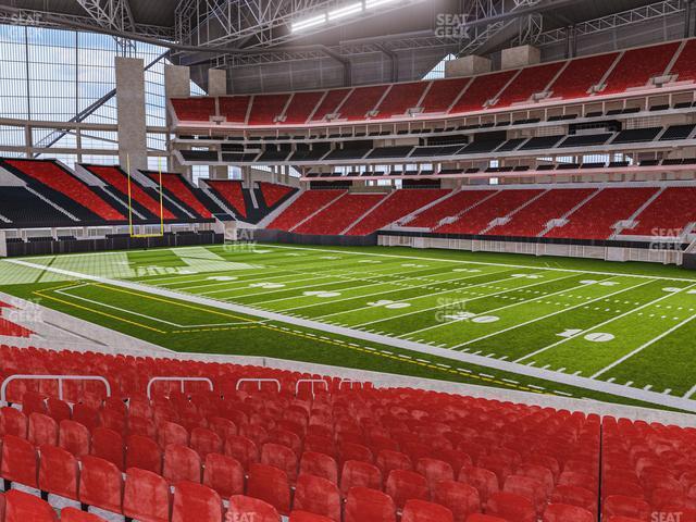 Seating view for Mercedes-Benz Stadium Section 124