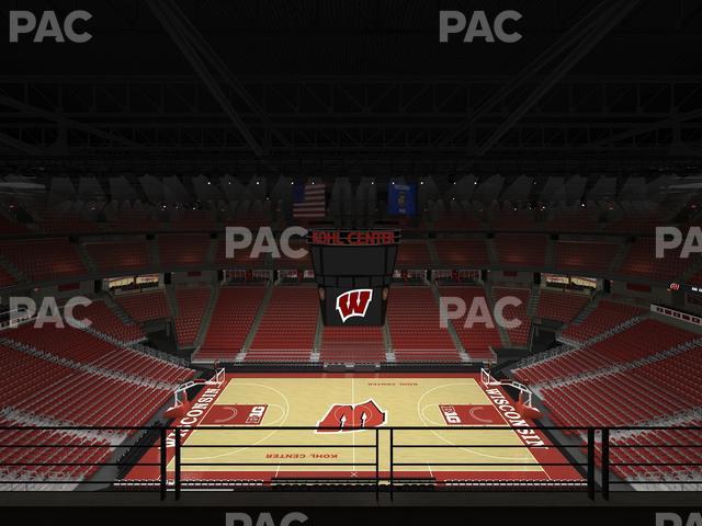 Seating view for Kohl Center Section 322