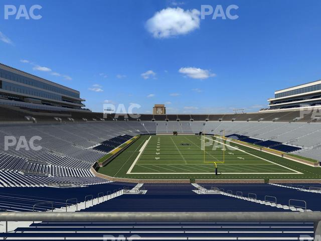 Seating view for Notre Dame Stadium Section 120