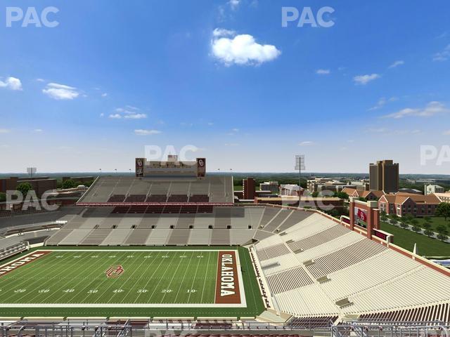 Seating view for Gaylord Family Oklahoma Memorial Stadium Section 227