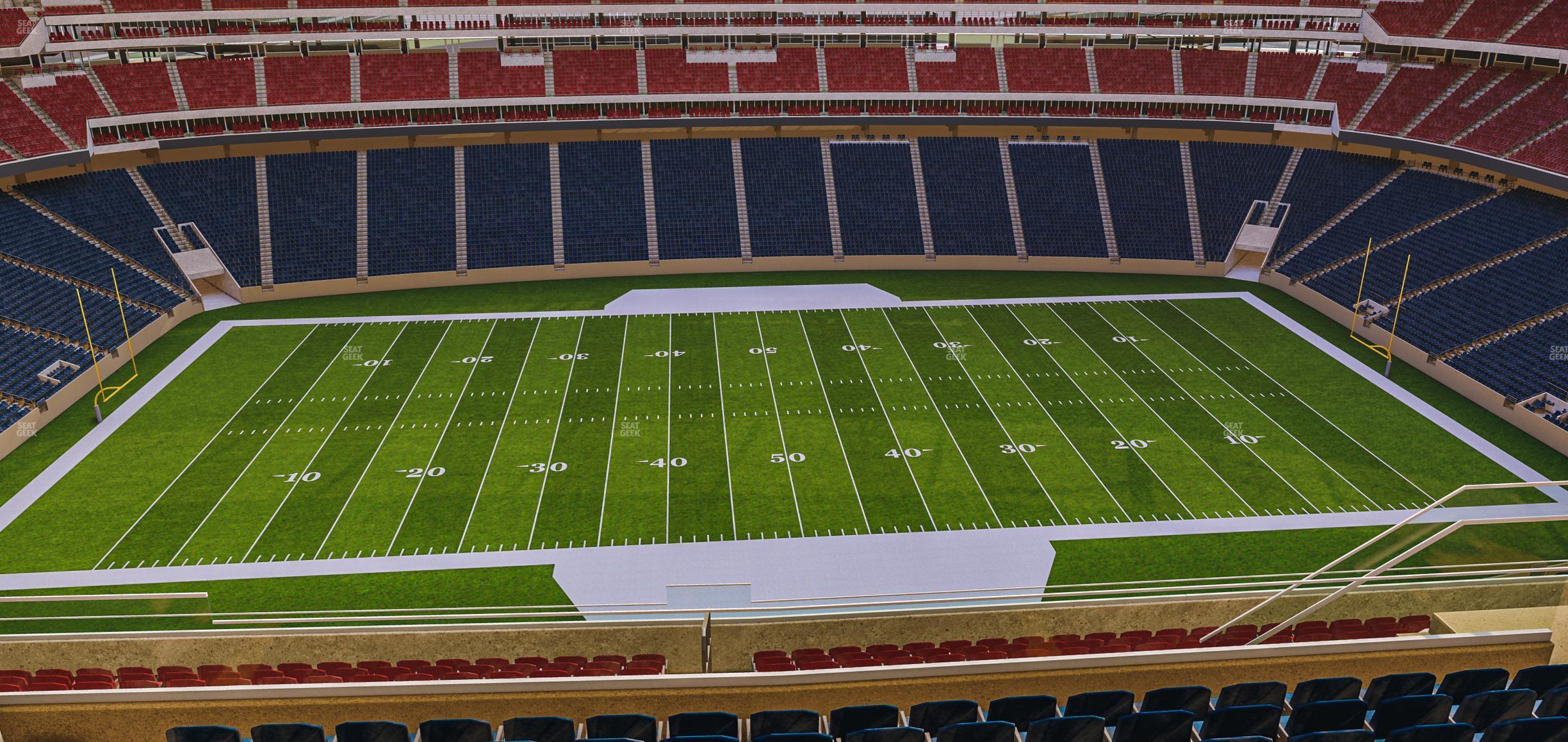 Seating view for NRG Stadium Section 609