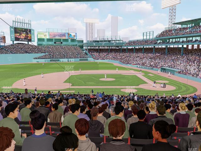 Seating view for Fenway Park Section Grandstand 25