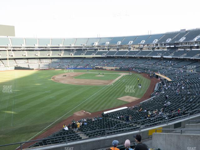 Seating view for Oakland Coliseum Section 230