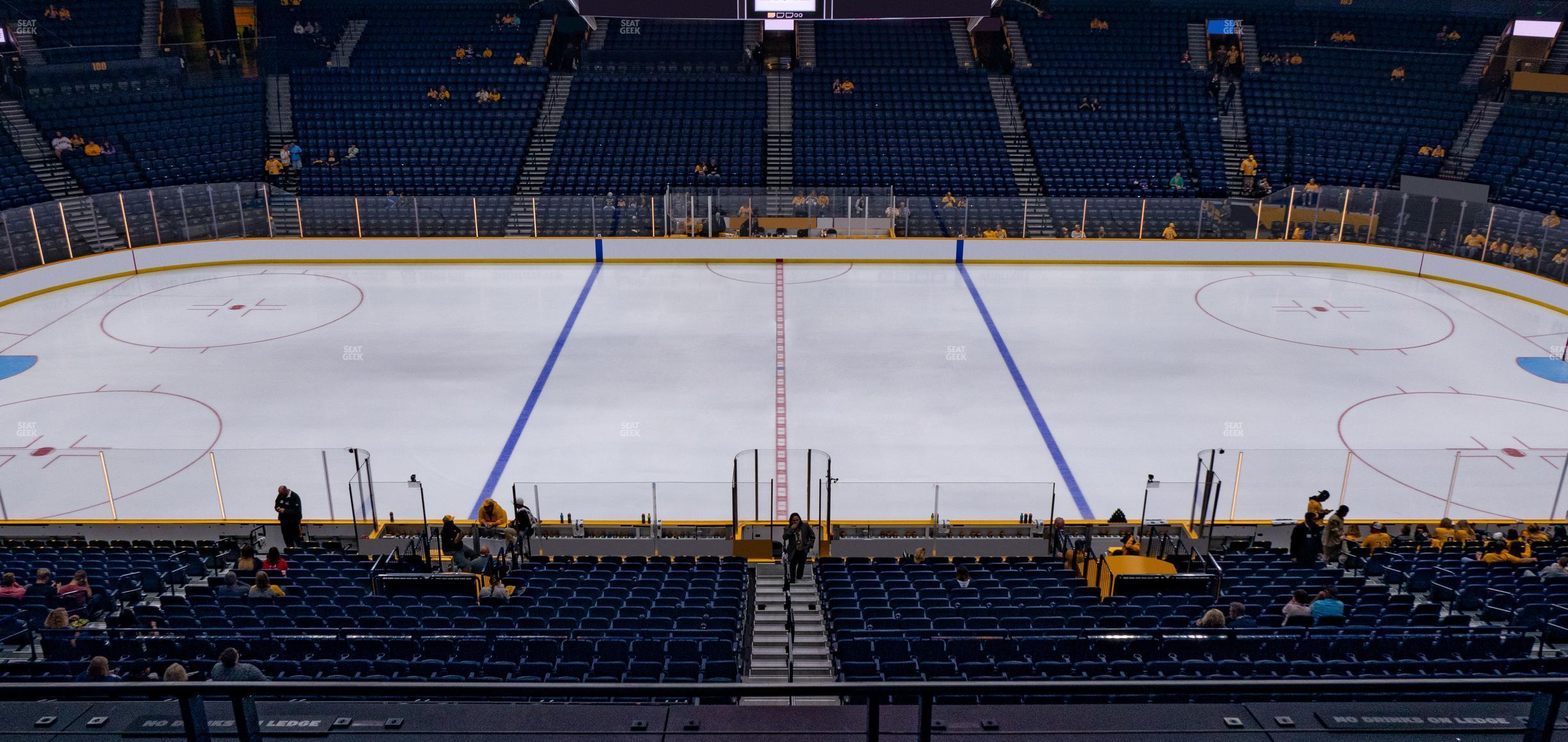 Seating view for Bridgestone Arena Section 216