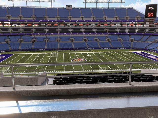 Seating view for M&T Bank Stadium Section Suite 320