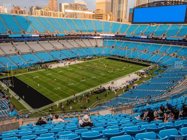 Seating view for Bank of America Stadium Section 548