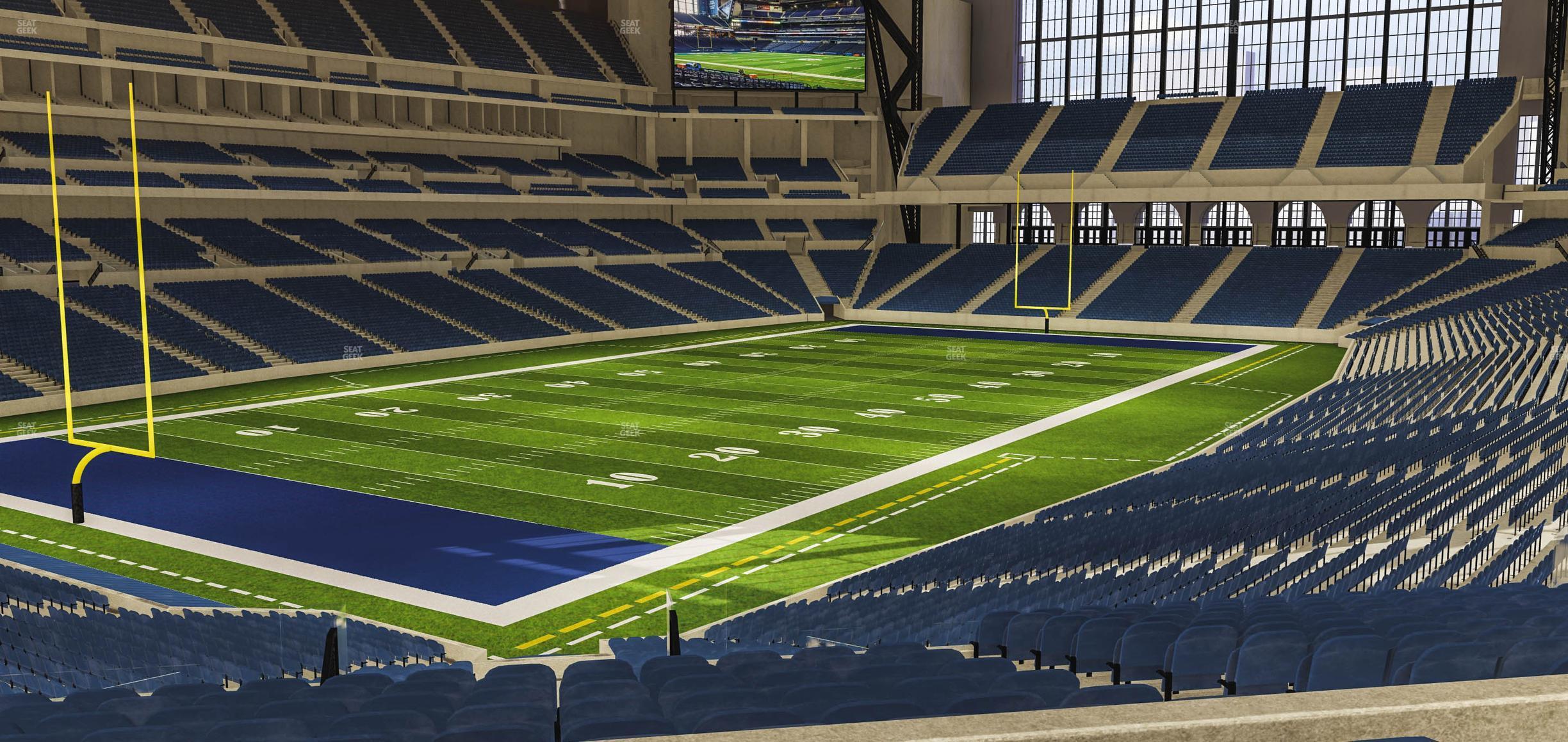 Seating view for Lucas Oil Stadium Section 221