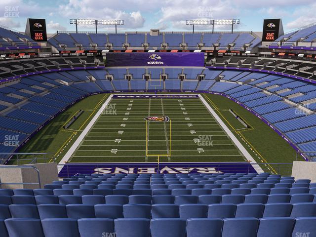 Seating view for M&T Bank Stadium Section 513