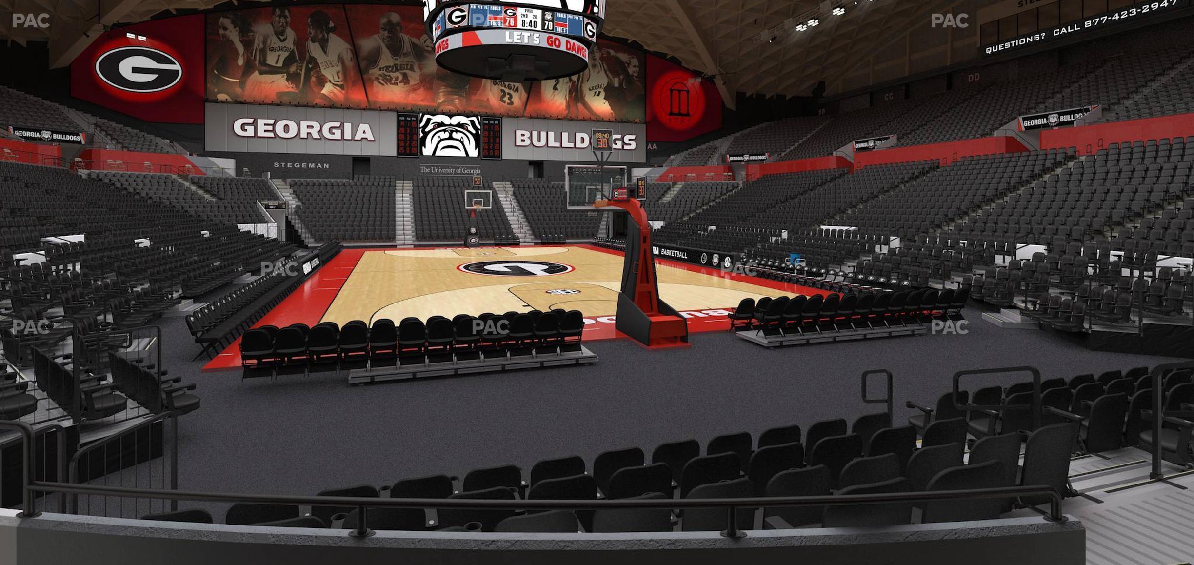 Seating view for Stegeman Coliseum Section N