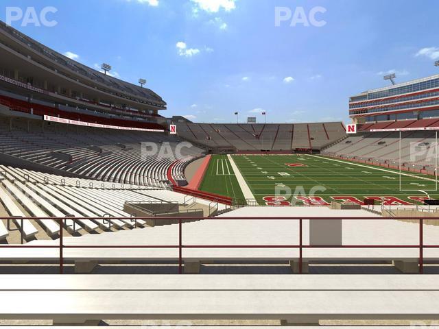 Seating view for Memorial Stadium Nebraska Section 38