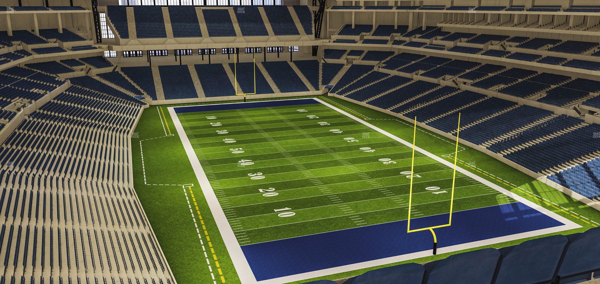 Seating view for Lucas Oil Stadium Section 529