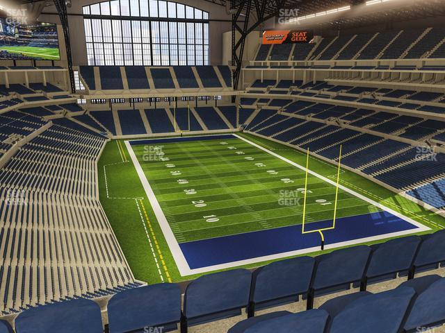 Seating view for Lucas Oil Stadium Section 529