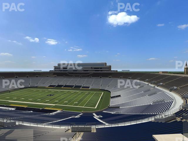 Seating view for Notre Dame Stadium Section Corbett Loge 701