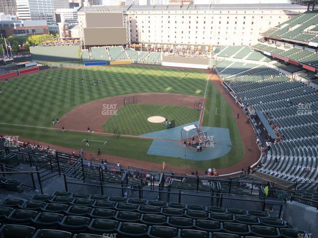 Seating view for Oriole Park at Camden Yards Section 346