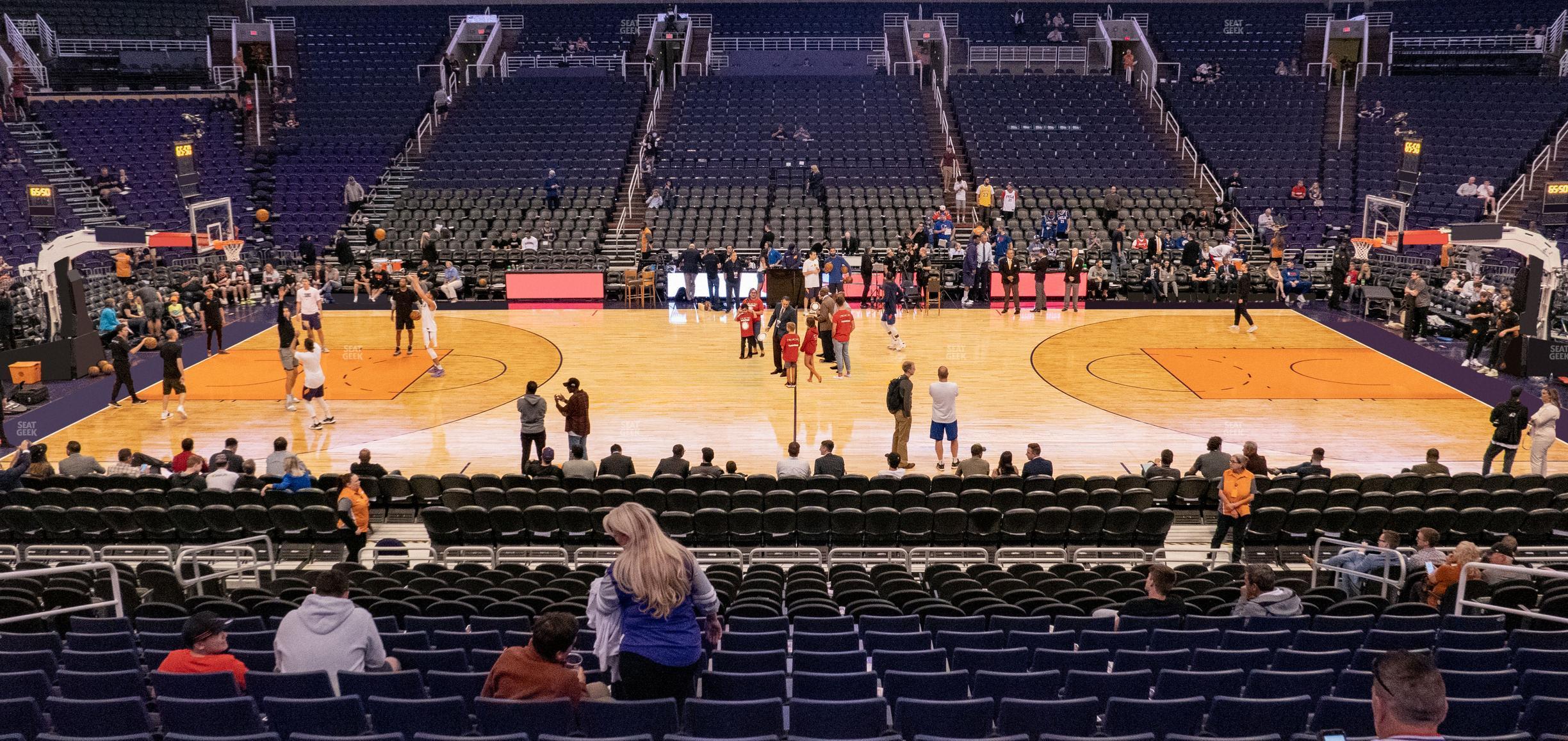 Seating view for Footprint Center Section 114