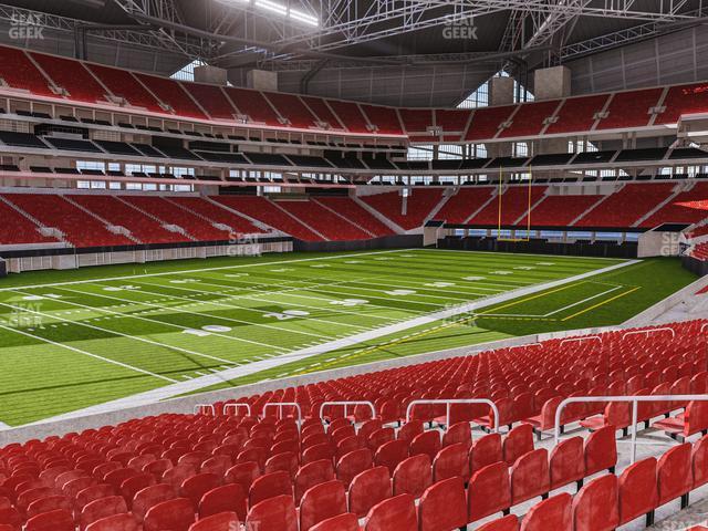 Seating view for Mercedes-Benz Stadium Section 133