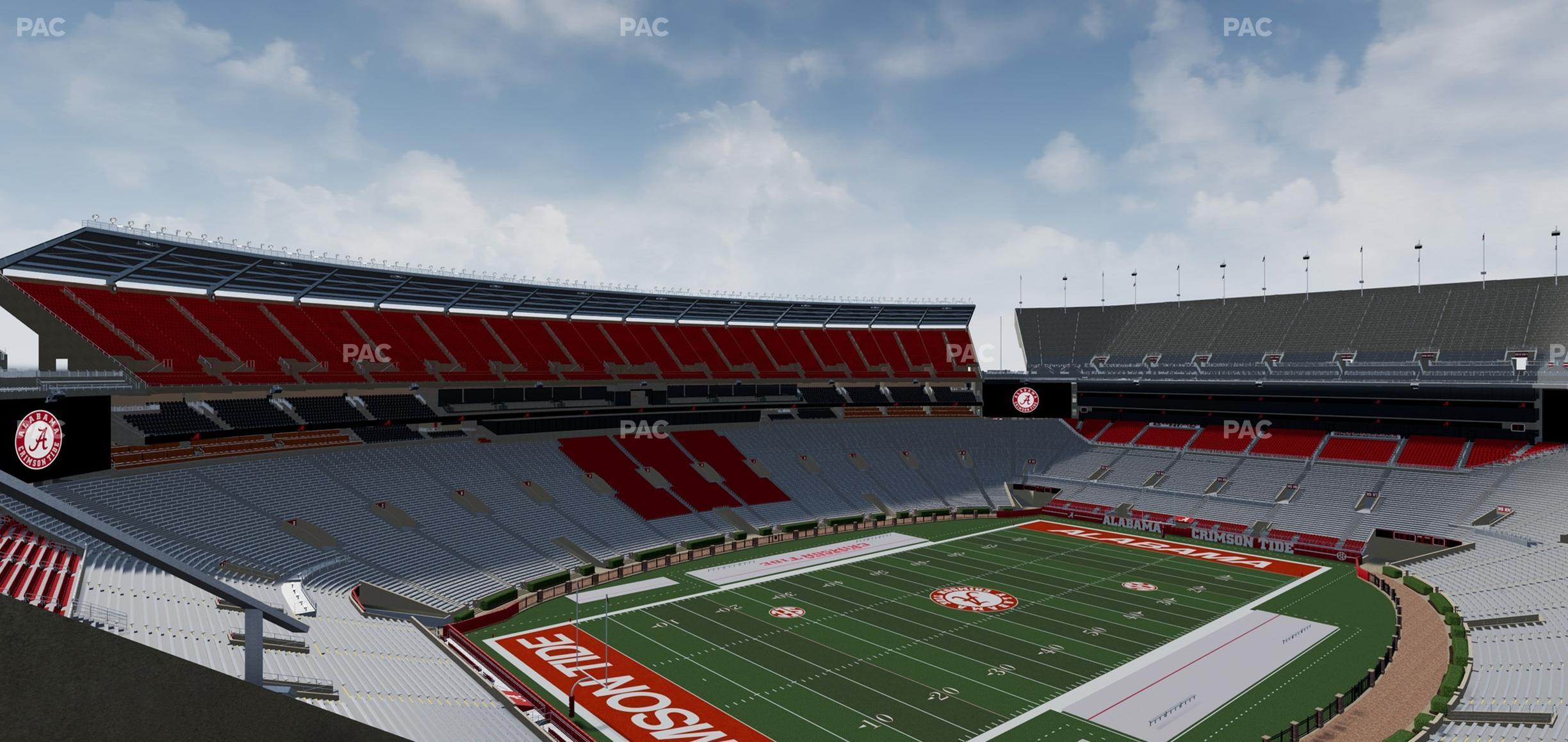 Seating view for Bryant Denny Stadium Section U 4 Aa