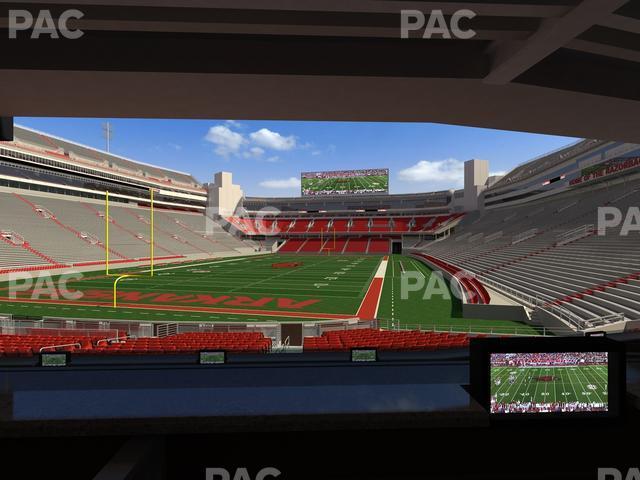 Seating view for Razorback Stadium Section Loge 37