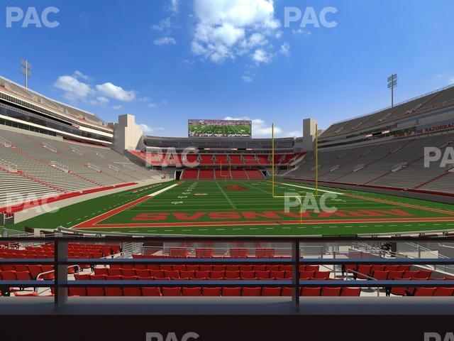 Seating view for Razorback Stadium Section Suite 6