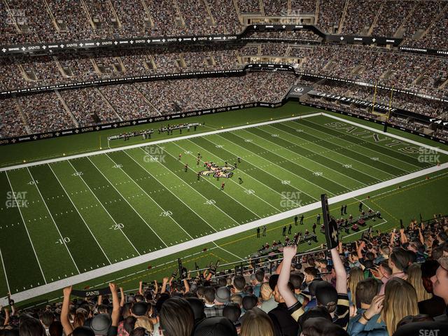 Seating view for Caesars Superdome Section 618