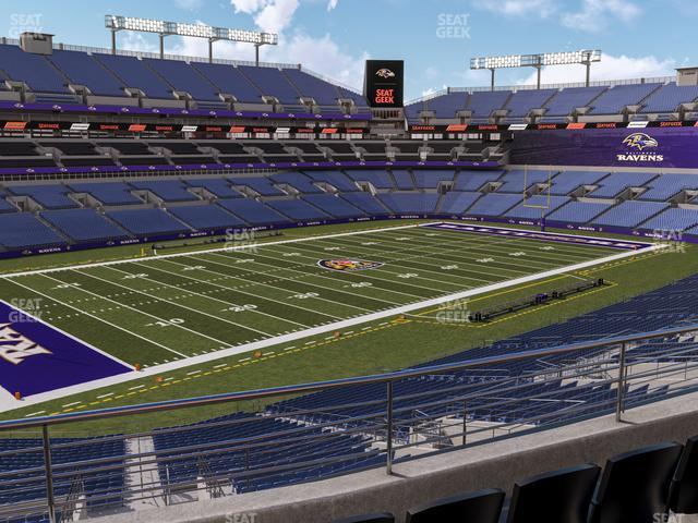 Seating view for M&T Bank Stadium Section 205