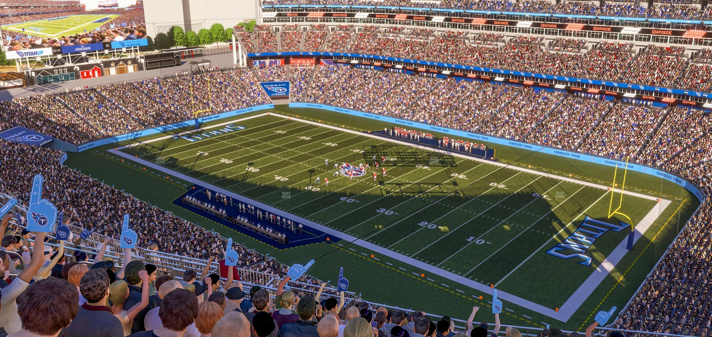 Seating view for Nissan Stadium Section Upper 329