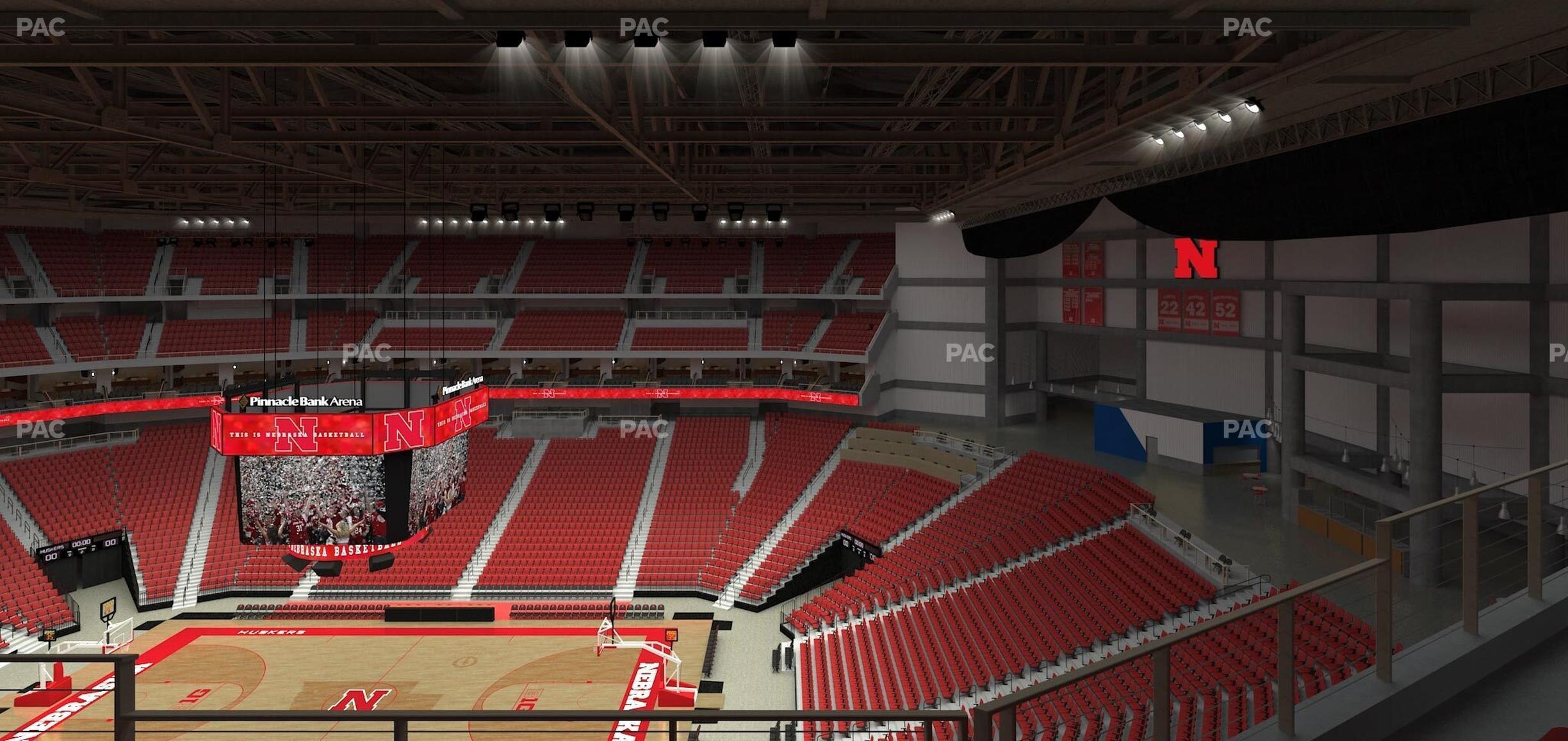 Seating view for Pinnacle Bank Arena Section 302