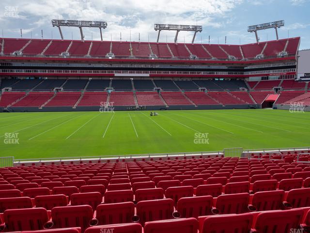 Seating view for Raymond James Stadium Section 110