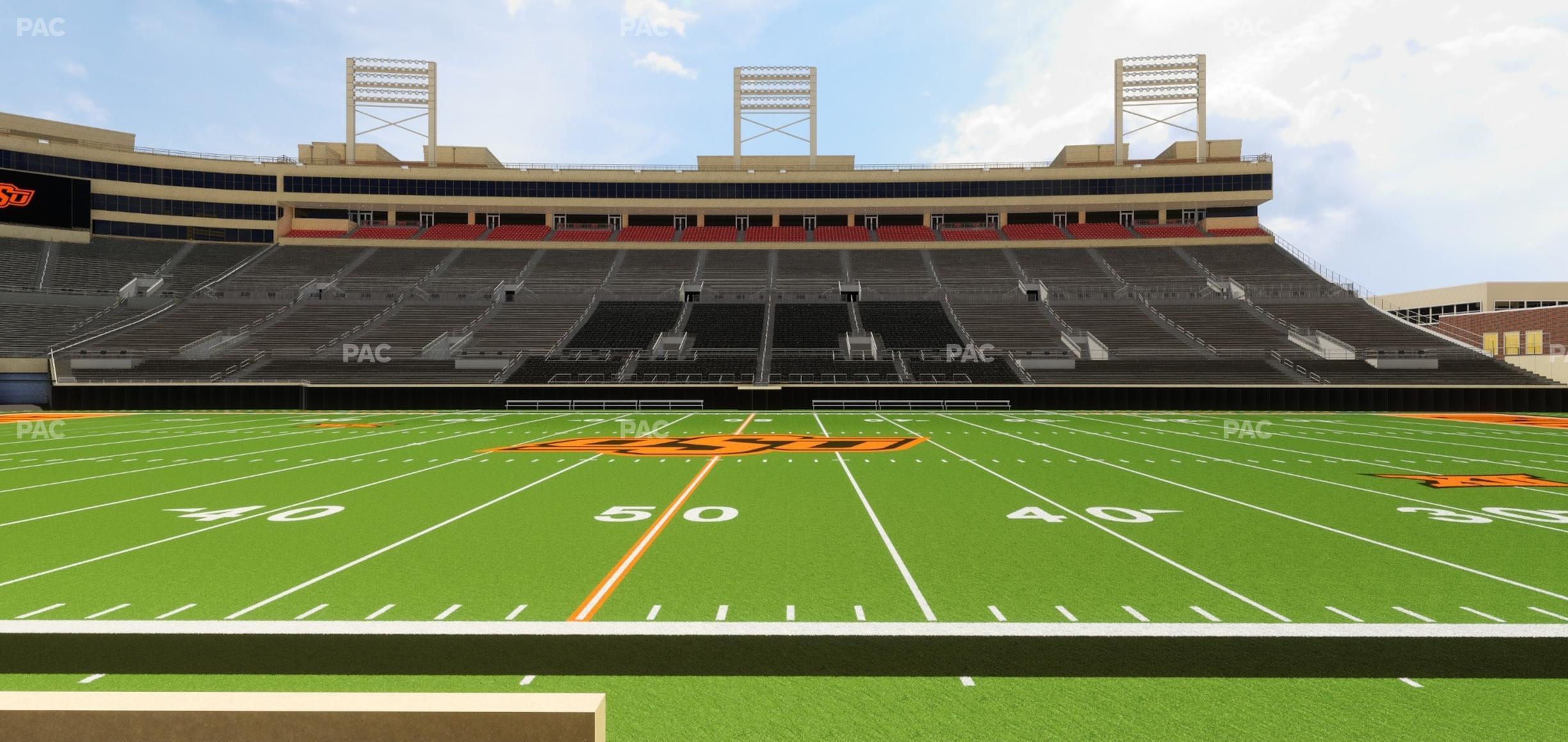 Seating view for Boone Pickens Stadium Section Lower Box 4