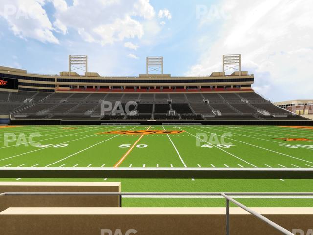 Seating view for Boone Pickens Stadium Section Lower Box 4