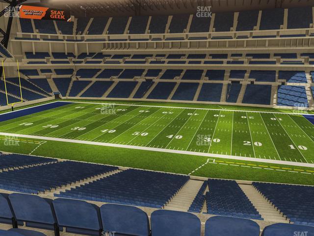 Seating view for Lucas Oil Stadium Section 338