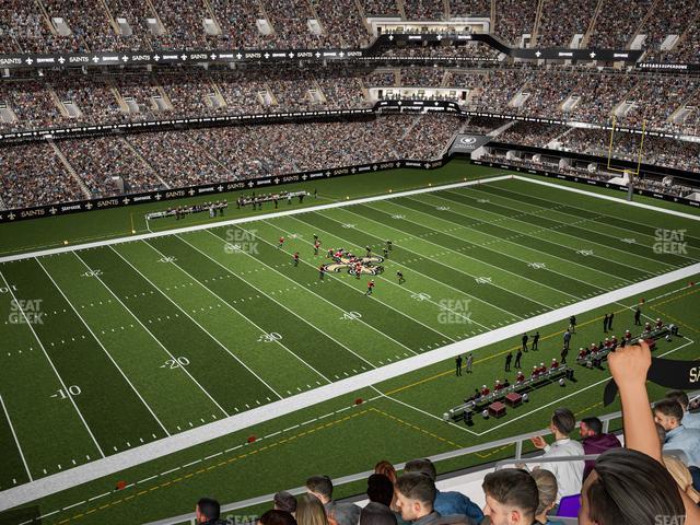 Seating view for Caesars Superdome Section 524