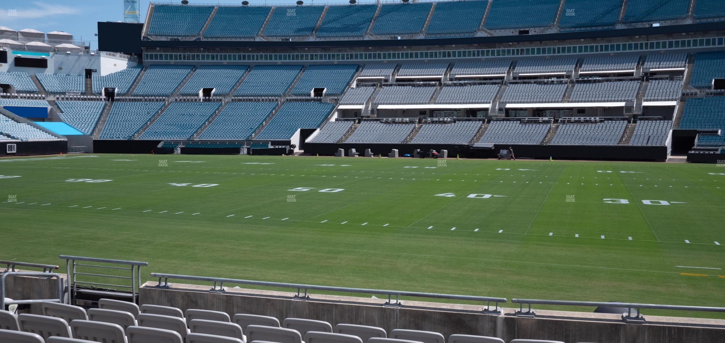 Seating view for EverBank Stadium Section Gallagher Club 8