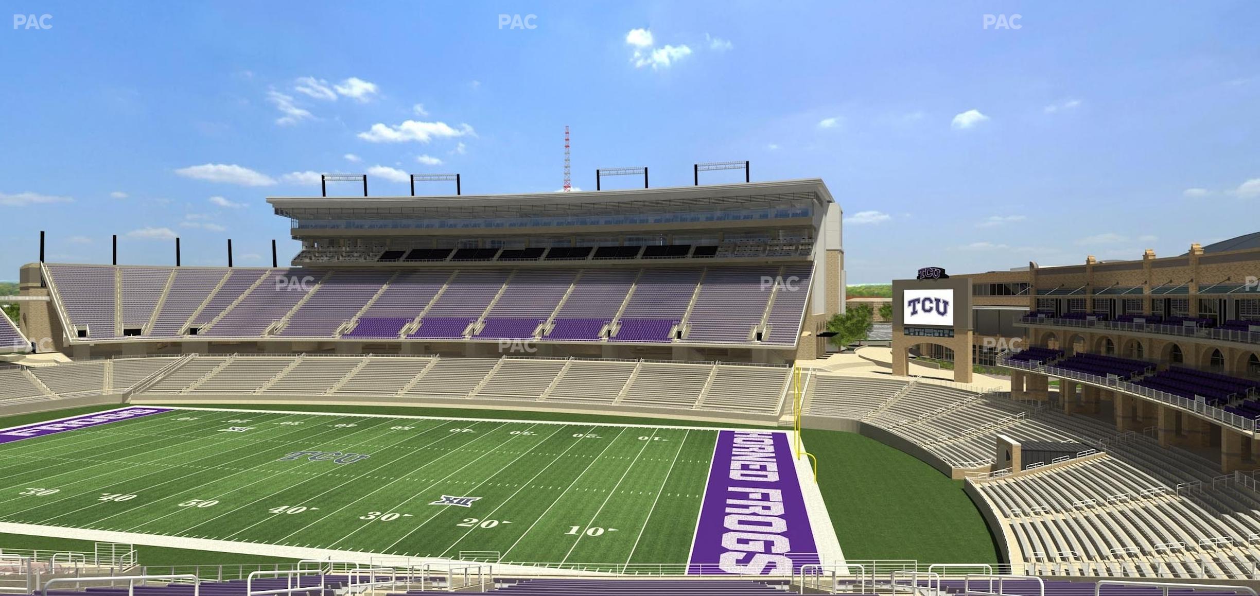 Seating view for Amon G. Carter Stadium Section 202