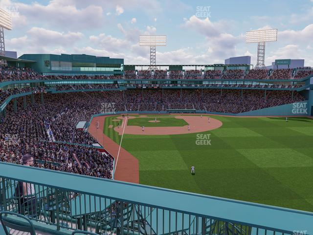 Seating view for Fenway Park Section Right Field Roof Deck Sro