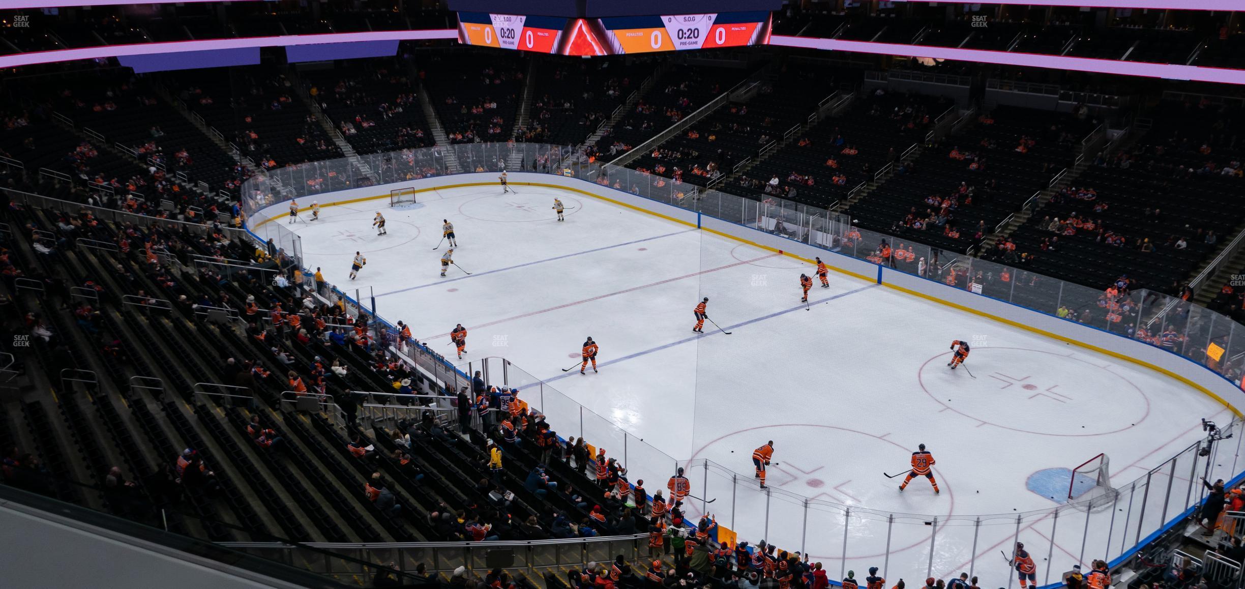 Seating view for Rogers Place Section Loge 3