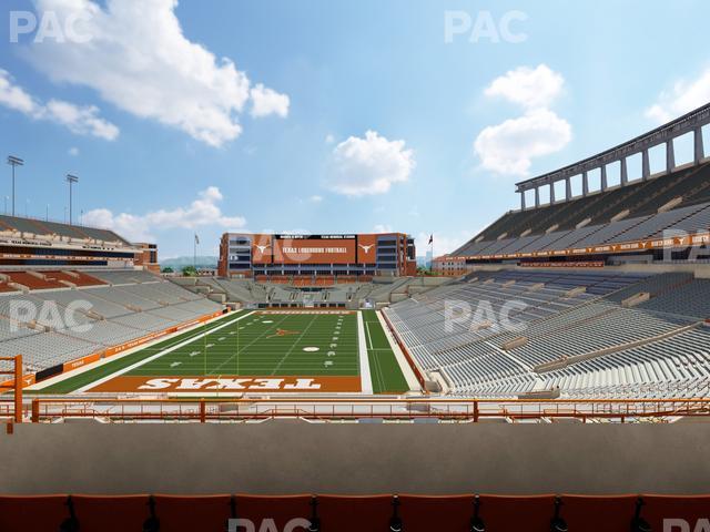 Seating view for Darrell K Royal - Texas Memorial Stadium Section Touchdown Club 15 C