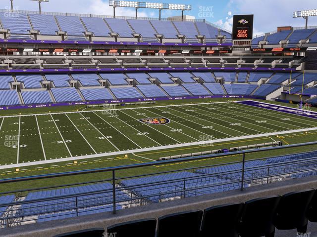 Seating view for M&T Bank Stadium Section 229