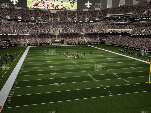 Seating view for Caesars Superdome Section 203