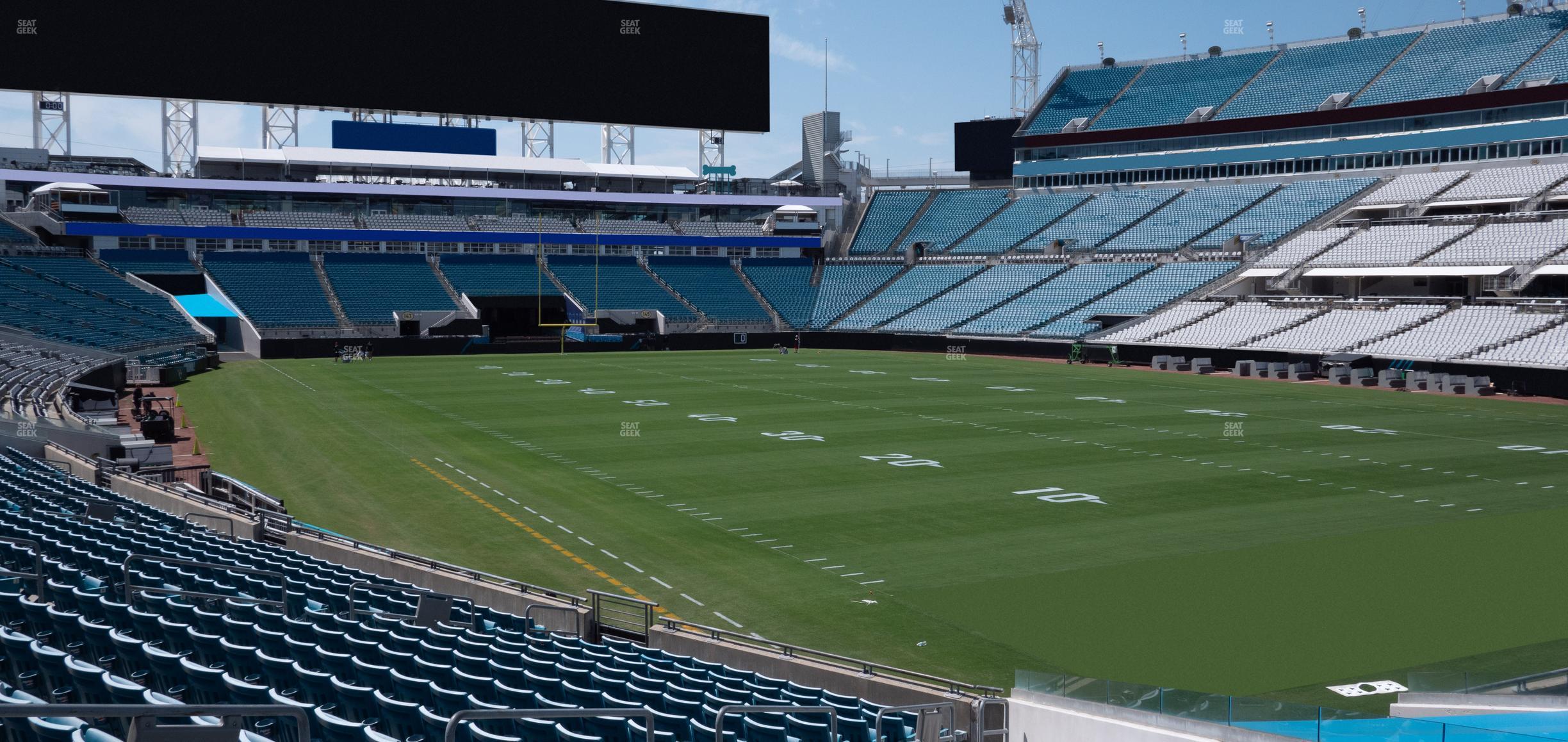 Seating view for EverBank Stadium Section 128