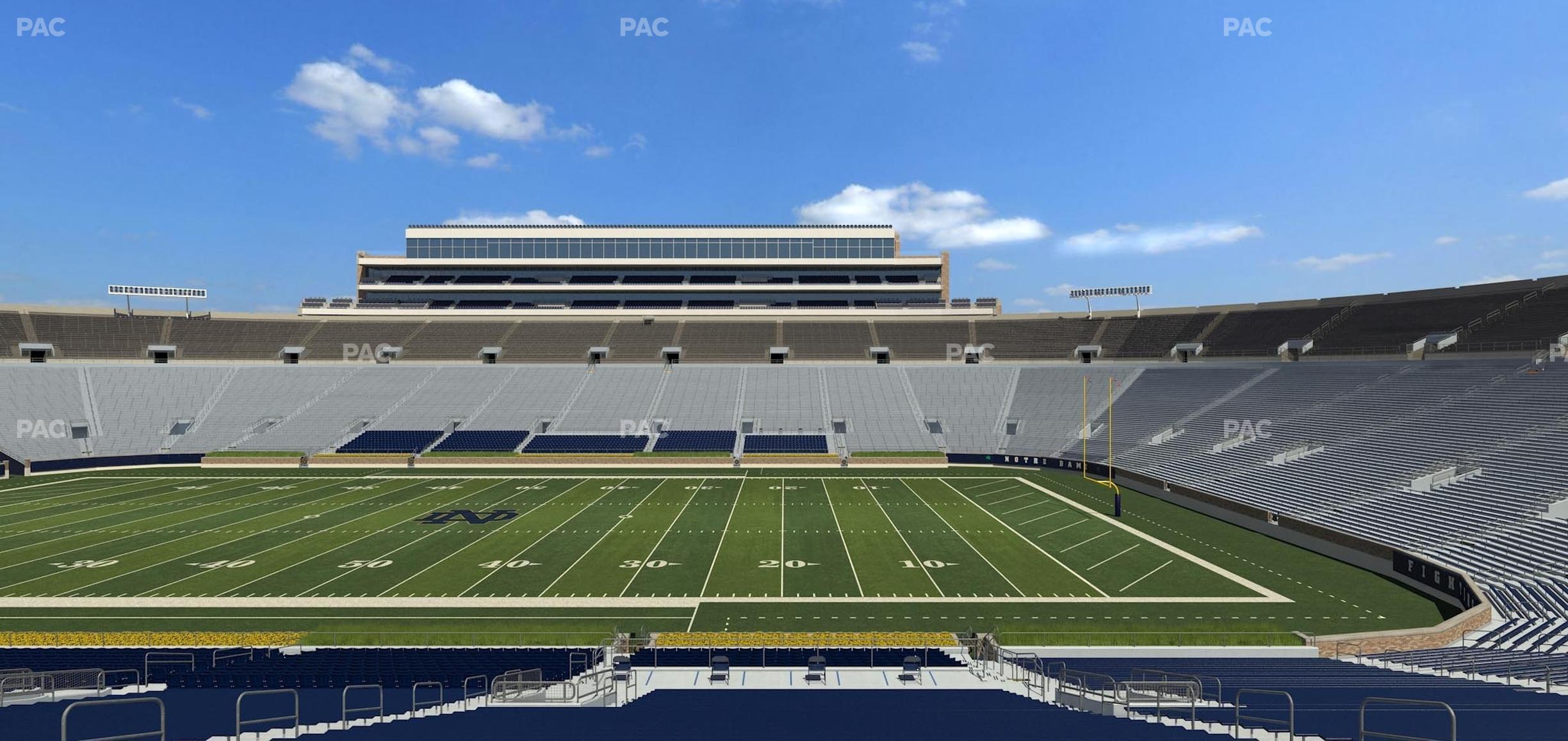 Seating view for Notre Dame Stadium Section 26