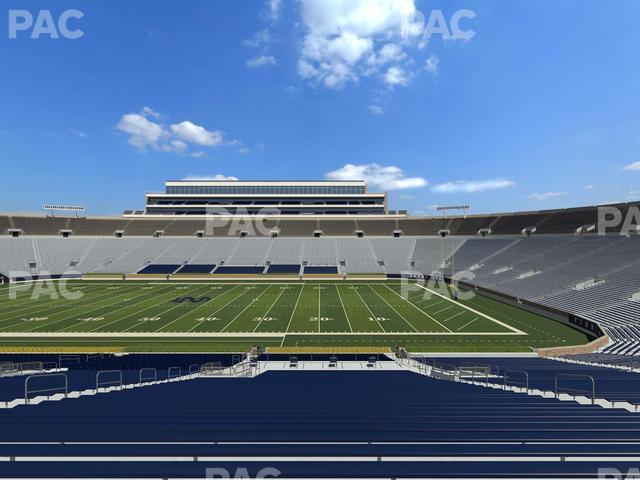 Seating view for Notre Dame Stadium Section 26