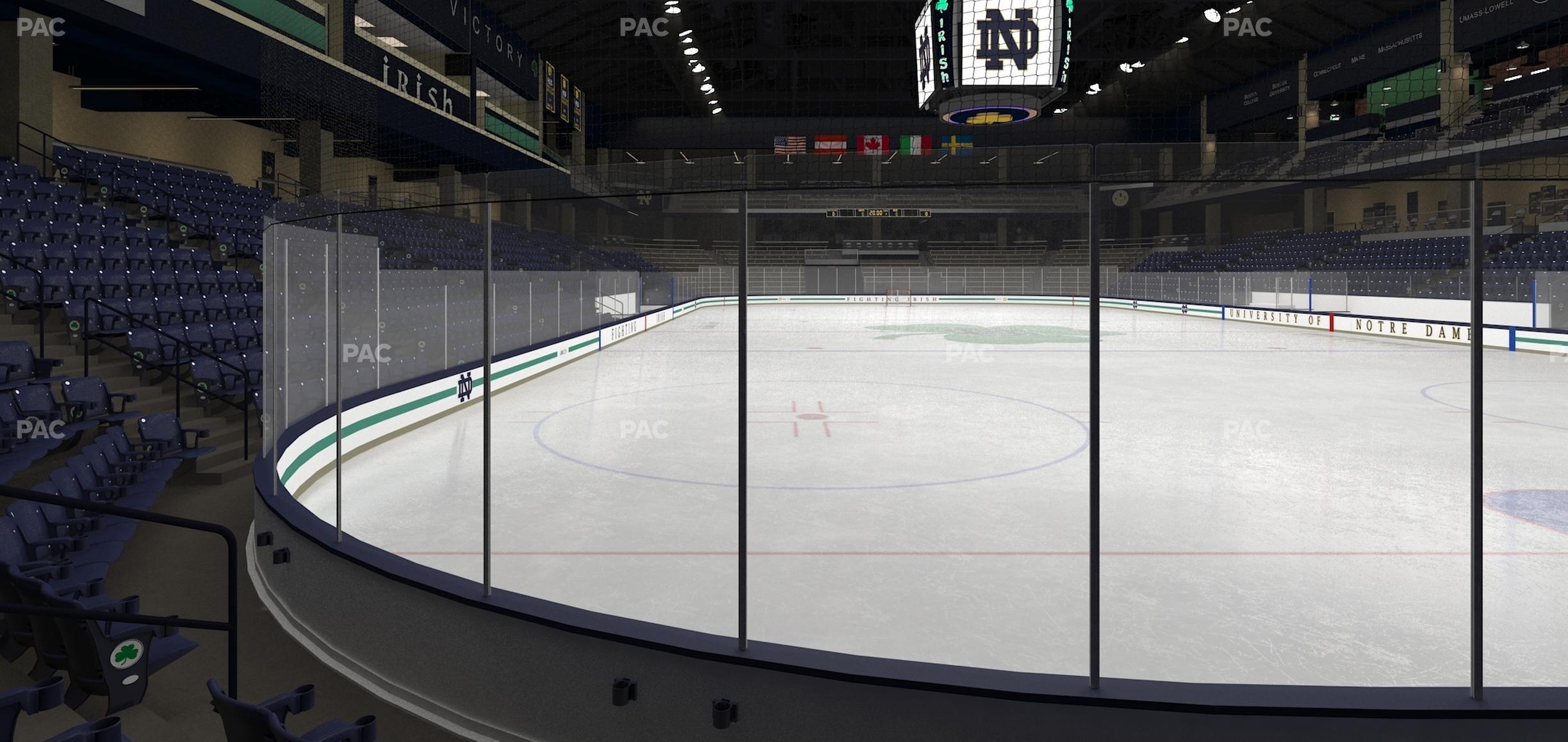 Seating view for Compton Family Ice Arena Section 14